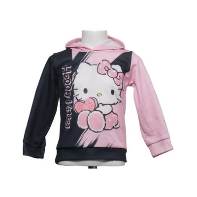 Hello Kitty by Sanrio, Kapuzenpullover, Größe: 110, Pink/Schwarz/Mehrfarbig #EhR