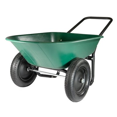 Marathon Yard Rover 2-Wheel Garden Wheelbarrow Poly Tray Cart 300 lb Capacity