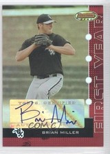 2005 Bowman's Best Red 190/199 Brian Miller #110 Auto 0i0