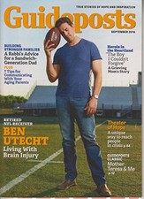Guideposts September 2016 Retired NFL Receiver Ben Utecht Living With Brain ...