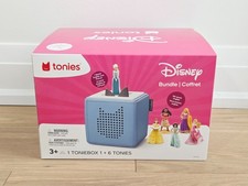 Tonies Disney Bundle Toniebox  6 Tonies Frozen, Jasmine, Moana, Belle, Tangled
