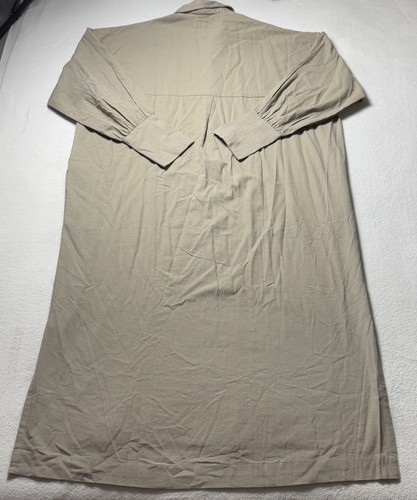 Laude The Label Belted Maxi Dress Women’s L/XL Tan Beige Cotton Oversized NWT - Picture 2 of 8