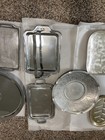 Kitchen Ware Chrome Aluminum Patters Various Shapes and Sizes Lot of 9 — photo 4
