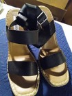 Steve Madden Black Wedge Sandals, Sz 10M, New — photo 1