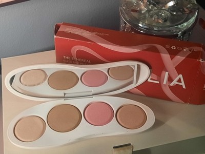 ILIA The Ethereal Baked Face Palette Bronzer Highlighter & Blush Light, NIB