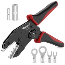 Newdeli Wire Crimping Tool for Non Insulated Butt Connectors - AWG 22-6