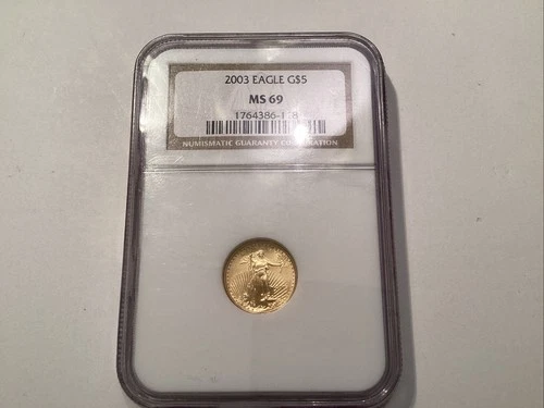 2003 NGC $5 MS69 1/10 Gold Eagle