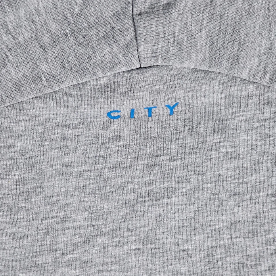 Manchester City F.C. Sudadera Hombre Gris Medio Fanáticos Fútbol Club Deportivo Foto 3 de 4