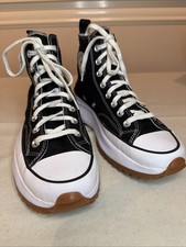 Women s Converse Chuck Taylor Run Star Hike Platform High Black White Size 8.5