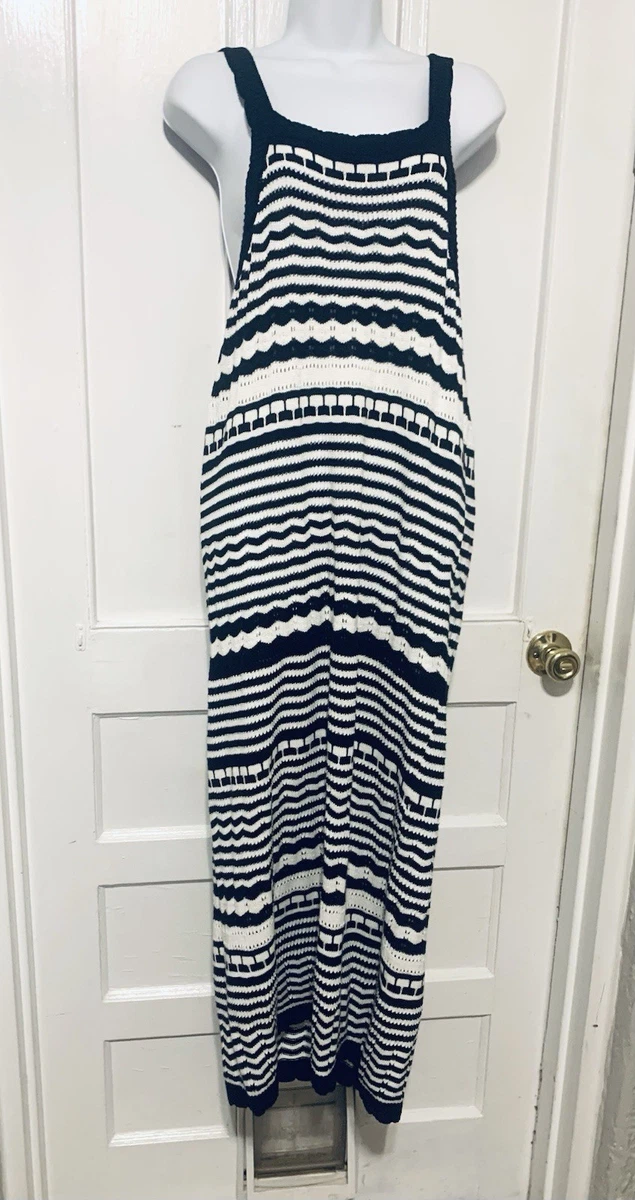Robe Midi Joie Valari - Rayée, Mélange Lin - Couleur Crème - Taille XS - Neuve Avec étiquettes