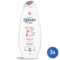 3X Dermomed Bad 650 Ml. WeißE Blumen SchöNheit