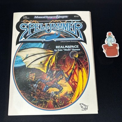 Spelljammer - Realmspace SJR2 With Map Dungeons & Dragons AD&D TSR Game Module