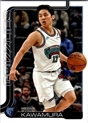 2025-26 Topps Basketball- Yuki Kawamura - #188 Base Card - Memphis Grizzlies