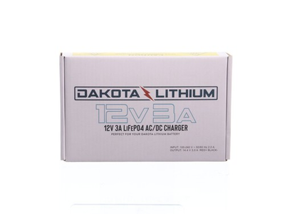 #ad Dakota Lithium DAKOTA12V3A 12V 3A LiFePO4 AC DC Battery Charger Kit Black $39.99