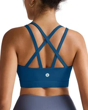 Sports Bras for Women High Support,Molded Cups Strappy High Impact Sports Bra...