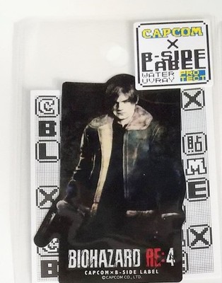 Biohazard Resident Evil RE4 Leon BSIDE Label Waterproof Sticker Capcom Store