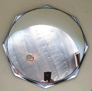 Antique Convex Mirror Octagonal Small Antique Wall Mounted Convex Glass Mirror.