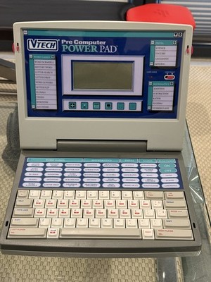 VTech Power Pad Plus Pre Computer Kinder Laptop Lernen Vintage voll funktionsfähig sehr guter Zustand