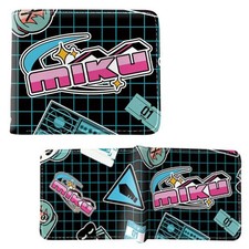 Vocaloid Bi-Fold Wallet - HATSUNE MIKU LOGO New Anime 4x5" Billfold