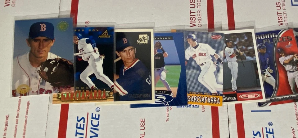 Lote de 48 cartas Nomar Garciaparra novatos, insertos, paralelos, juegos de gama alta Foto 2 de 4