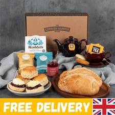 Cornish Pasty & Cream Tea Hamper for 2 | Gift Box with Scones, Jam, Clotted C...