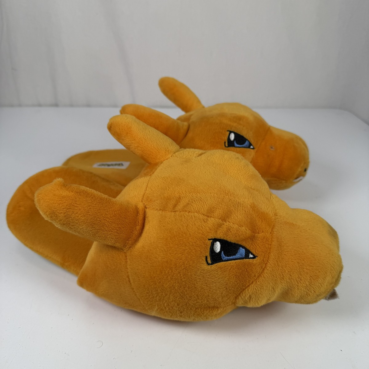 S Pokémon Dragonite Men's Plush Slippers Orange Slip-On Indoor House