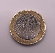 1908 - 2008 London Olympic Centenary £2 Pound Coin