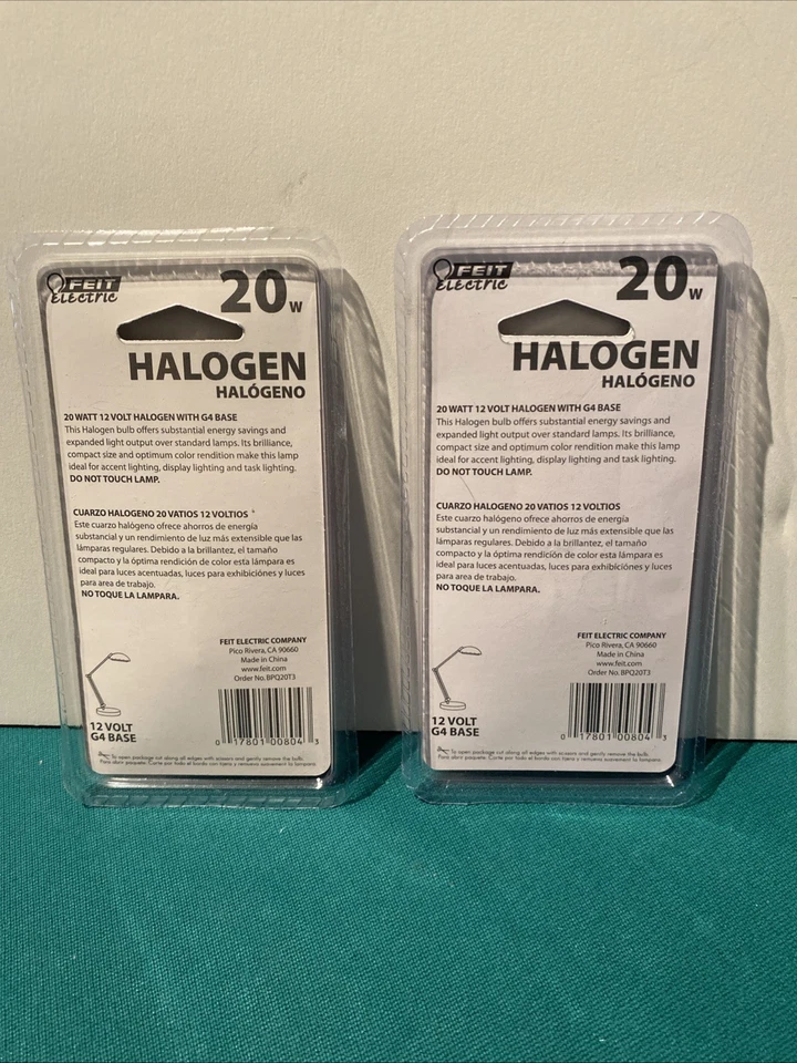 Feit Electric / 20 Watt / G4 Base - Clear Light Bulbs - 2 Pack - BPQ20T3 - Image 2 of 2