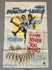 Dean Martin Jerry Lewis ORIGINAL 1 Sheet You’re Never Too Young 1955 — photo 2