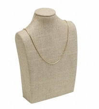Necklace Display - Large Bust in Textured Linen Stuller, Inc. 