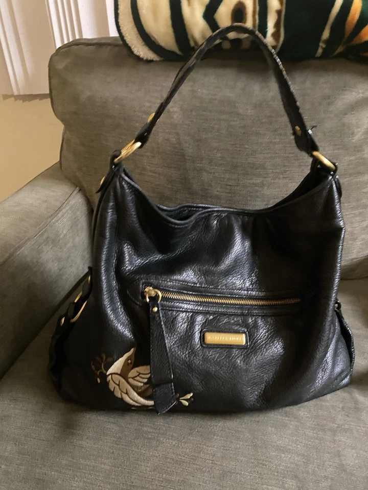 Сумка черная Isabella Fiore с вышивкой - Изображение 2 из 4