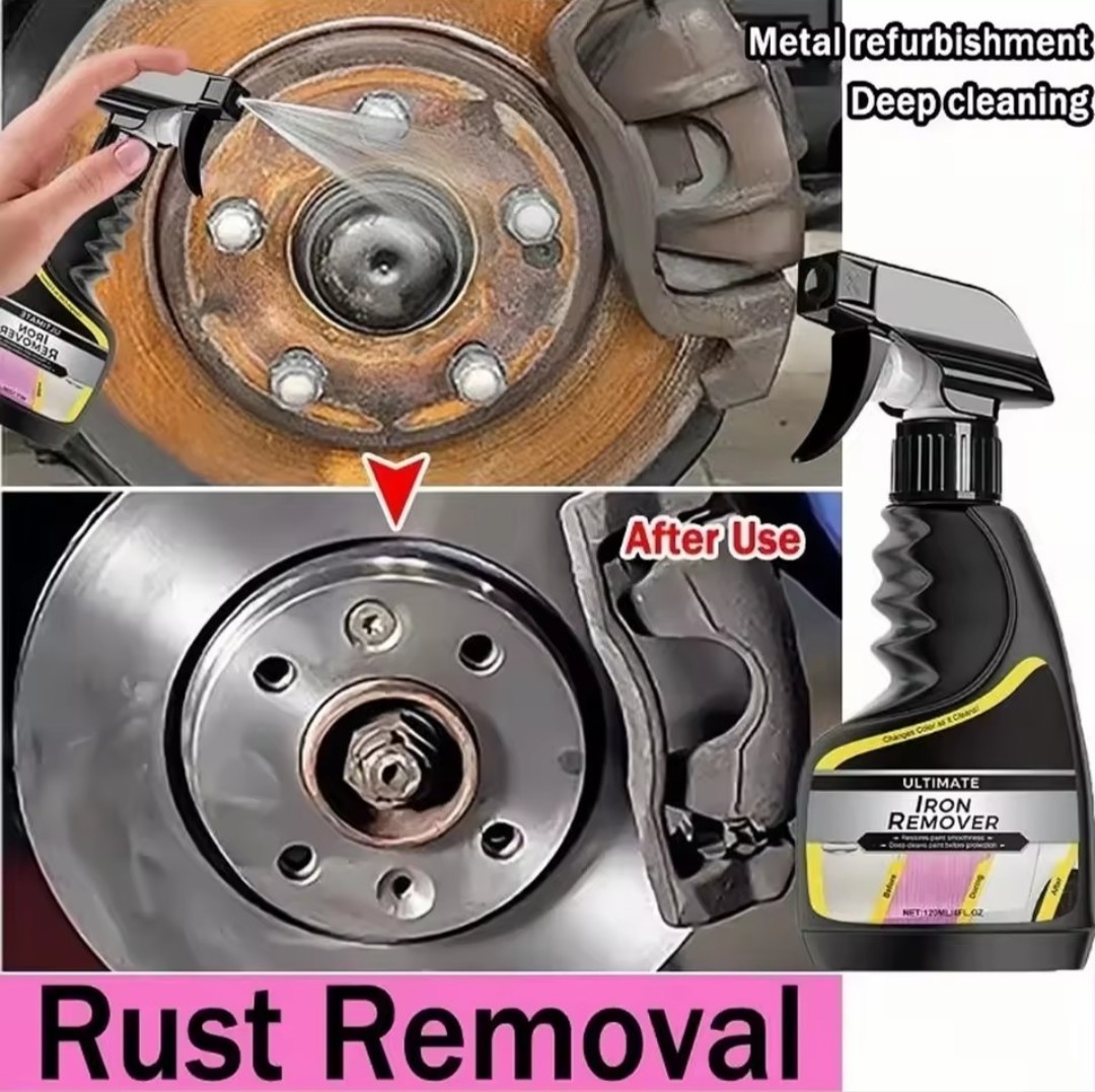 Automotive Car Rust Remover Spray For Wheel Rim Exhaust Pipe