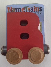 Maple Landmark Inc. 100023 NameTrains "B" Red Wooden Letter Car