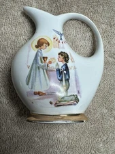 Vintage 3.5"  Miniature Porcelain Pitcher By KA Ker-Artis