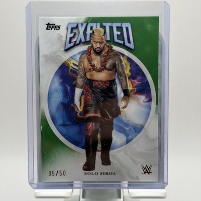 2025 Topps WWE Exalted Solo Sikoa Serial Numbered 05/50!