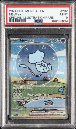 2024 POKEMON PAF EN-PALDEAN FATES SPECIAL ILLUSTRATION RARE #232 MEW EX PSA 9