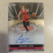 2025-26 Topps Chrome Gradey Dick Autograph Raptors #TAU-GD