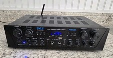 Pyle PTA44BT 500W 4-Channel Bluetooth Amplifier FM USB SD Karaoke Receiver