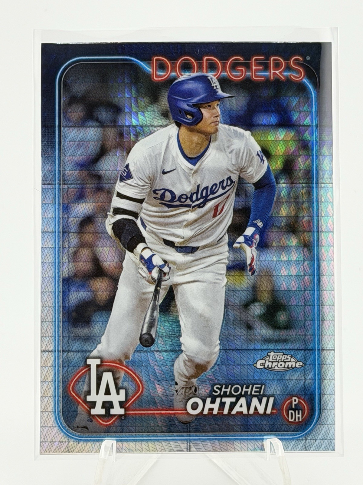 Shohei Ohtani 2024 Topps Chrome #1 Prism Refractor LA DODGERS 50/50 WS SEASON