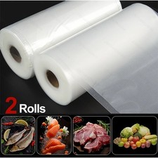 2-Pack BPA-Free Vacuum Sealer Bags Rolls – Food Storage, Meal Prep & Sous Vide