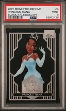 *ALPHA* Princess Tiana 2023 Topps Chrome Disney 100 Black Refractor /10 PSA 9