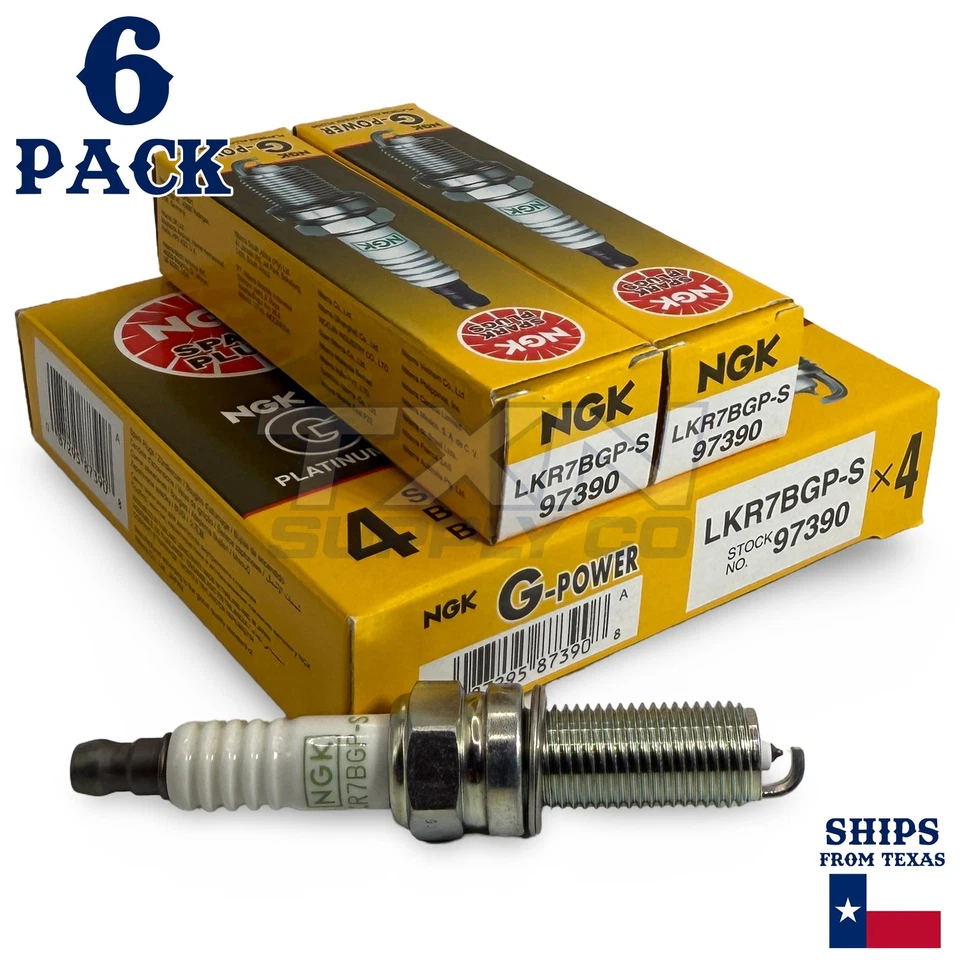 6 Pack NGK G-Power Spark Plugs 2011-2018 for Jeep Grand Cherokee V6 3.6L - Image 2 of 3