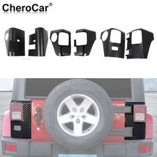 2Pcs Car Rear Taillight Corner Armor Guard Cover Trim for Jeep Wrangler TJ JK JL