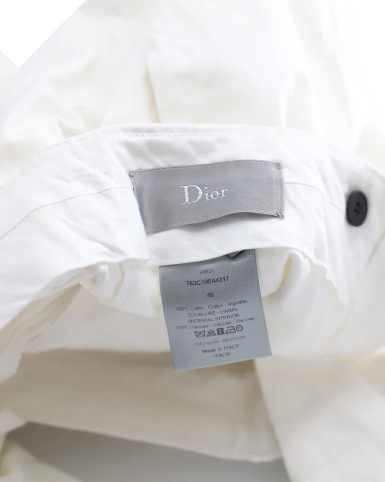 Dior Straight-Leg Jeans In Cotton Men White Size 46 - Image 3 of 3