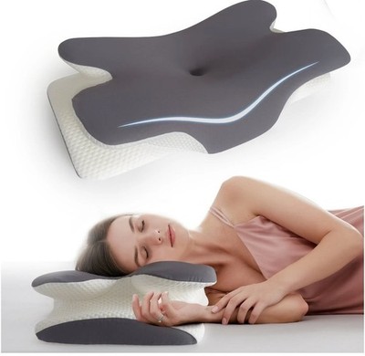 Memory Foam Ergonomic Cervical Neck Support Bed Pillows for Side Back Stomach