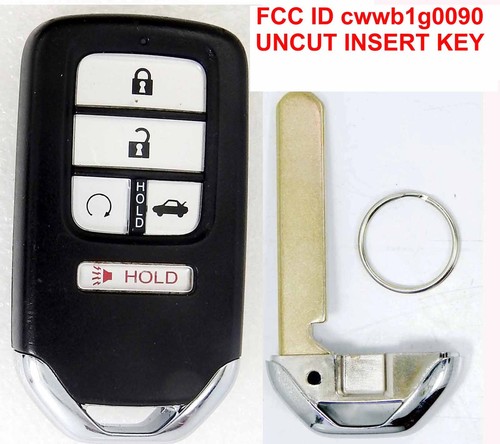 HONDA OEM ACCORD INSIGHT 5 Button REMOTE NEW Uncut Key Auto Start CWTWB1G0090 - Picture 1 of 3