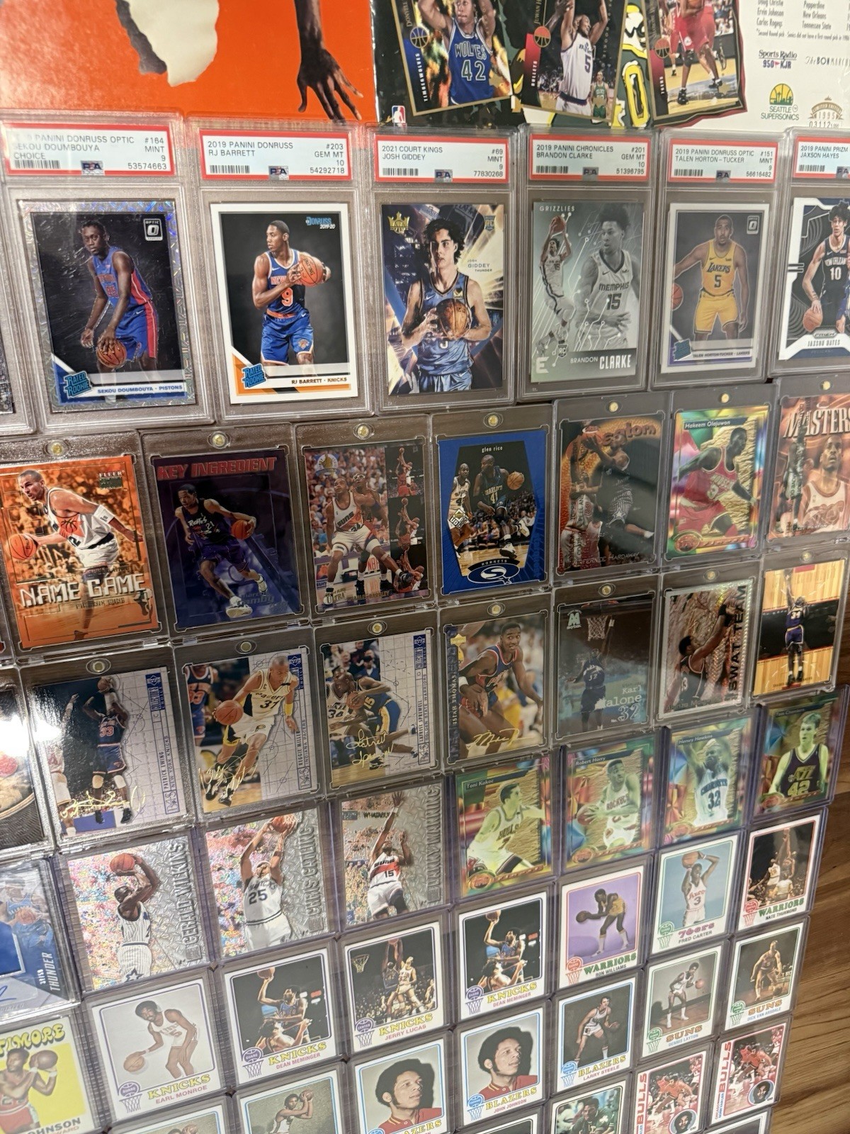 NBA COLLECTION 300+ Cards, 10 PSA 9/10, MJ Set, 70s Vintage, Rare 90s Inserts view 15