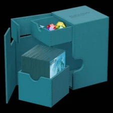 Ultimate Guard - Flip'n'Tray Monocolor Deck Case 100+ "Petrol"