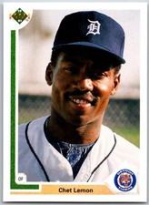 ⚾ 1991 Upper Deck #389d Chet Lemon Detroit Tigers