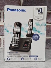 Teléfono inalámbrico Panasonic KX-TGE432B con contestador automático digital nuevo